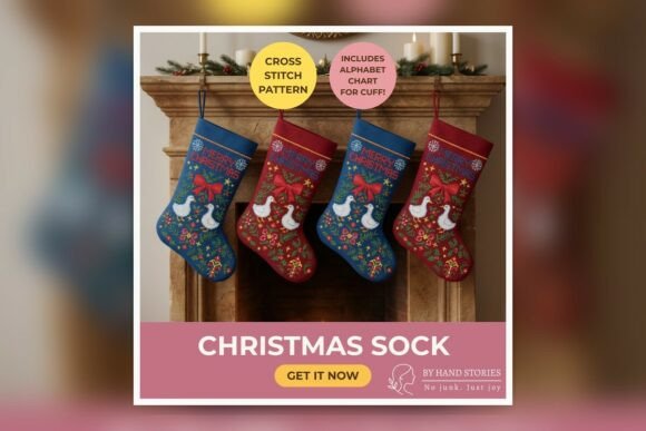 Christmas Sock Cross Stitch Pattern PDF Review