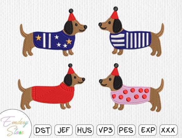Dachshund Embroidery Patch Set: Boutique Review
