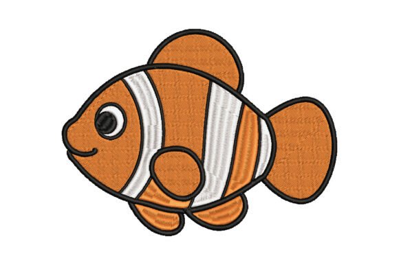 Nemo Fish Embroidery Design: A Playful Holiday Touch