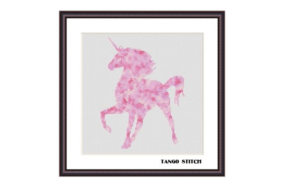 Pink Watercolor Unicorn Cross Stitch: A Charming Addition