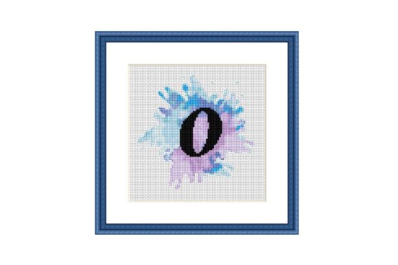 Review: Letter O Watercolor Cross Stitch Pattern