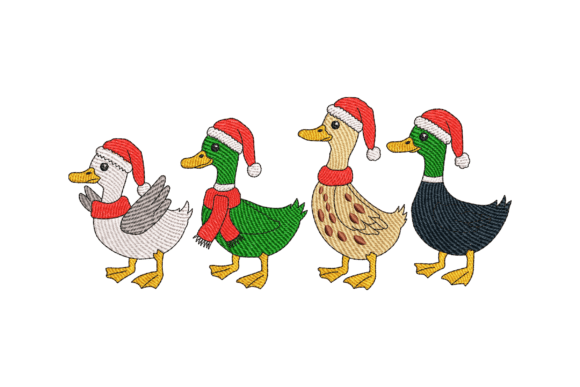 Santa Hat Ducks: A Seller’s Embroidery Review