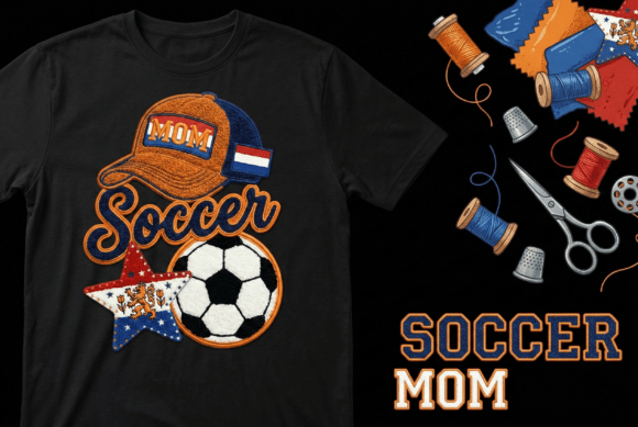 Soccer Mom Embroidery Design for Merch